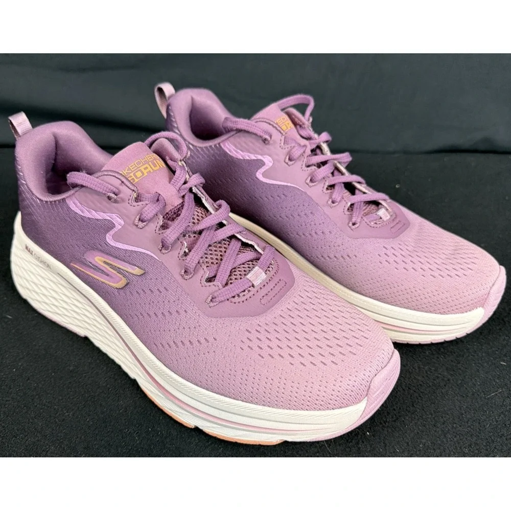 Skechers GORUN Max Cushioning Sneakers Purple Fade Mauve MVE WMNS 9.5 Copper